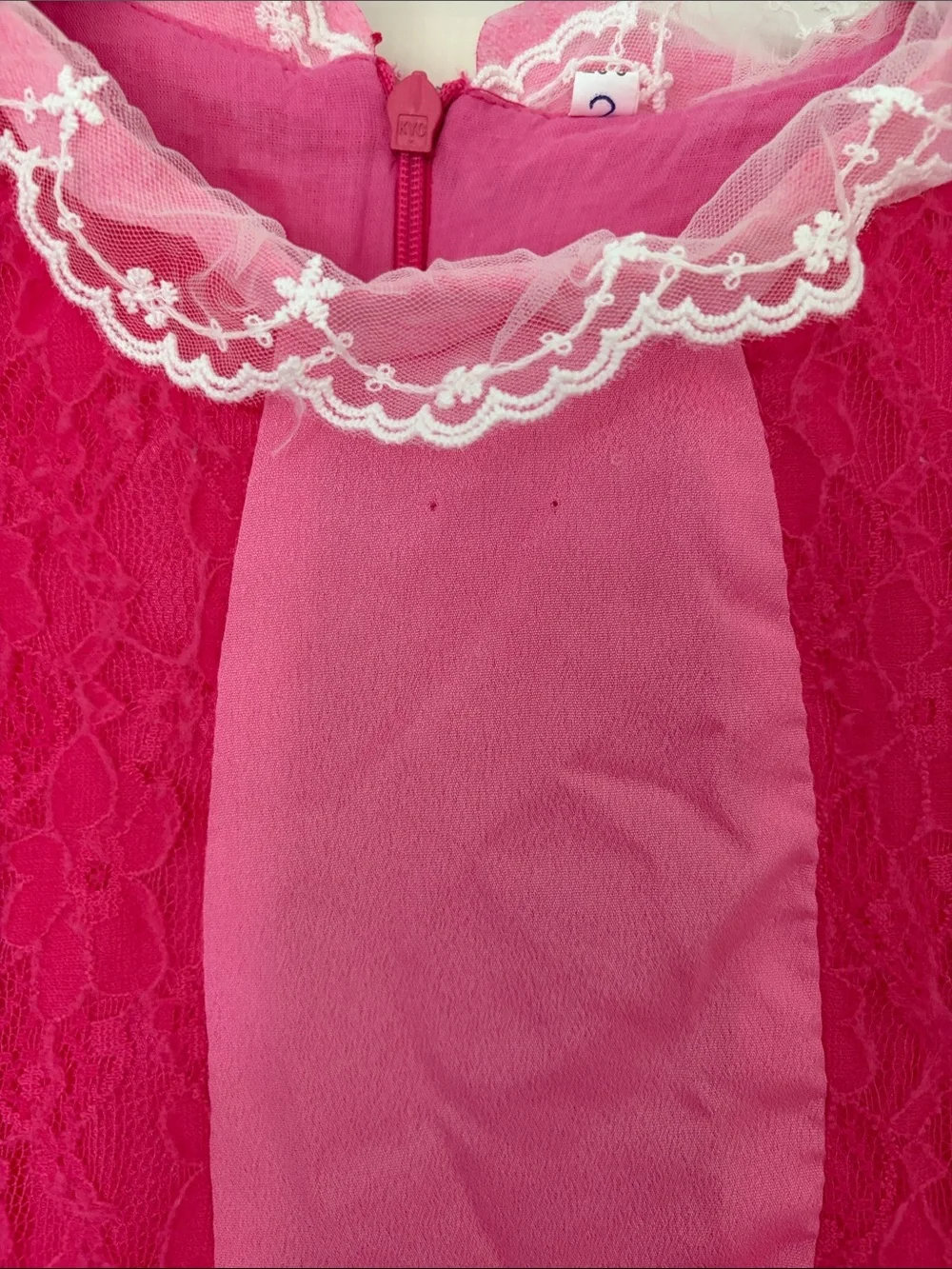 Princess Peach!! Size 100 (3/4) Girls' with Crown, gloves AND earrings!